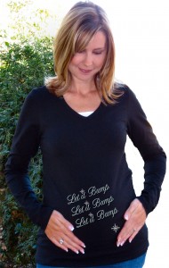 Let it Bump Holiday Maternity T-Shirt